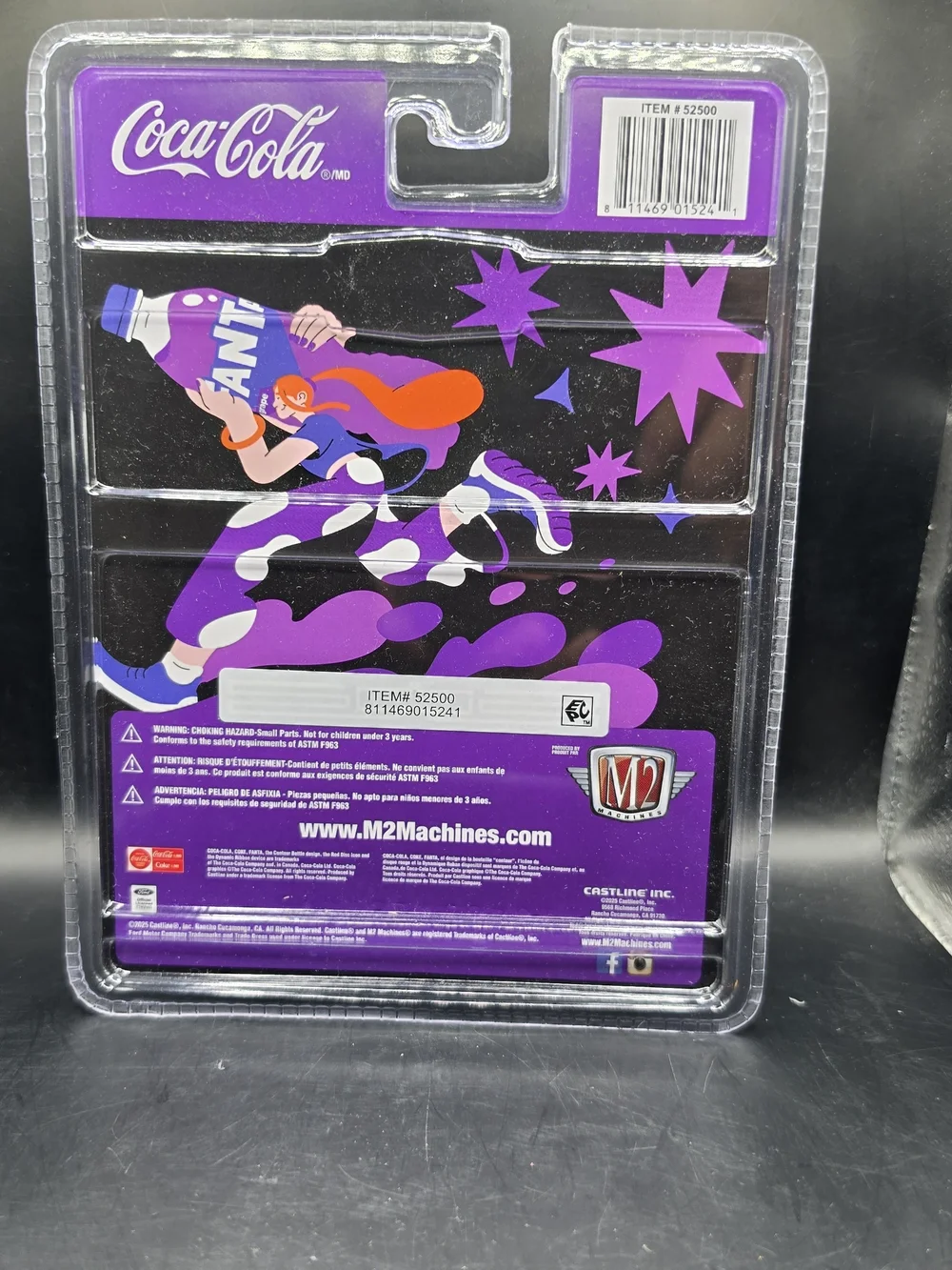 Coca-Cola Purple & Black Fanta Artwork Backing Card